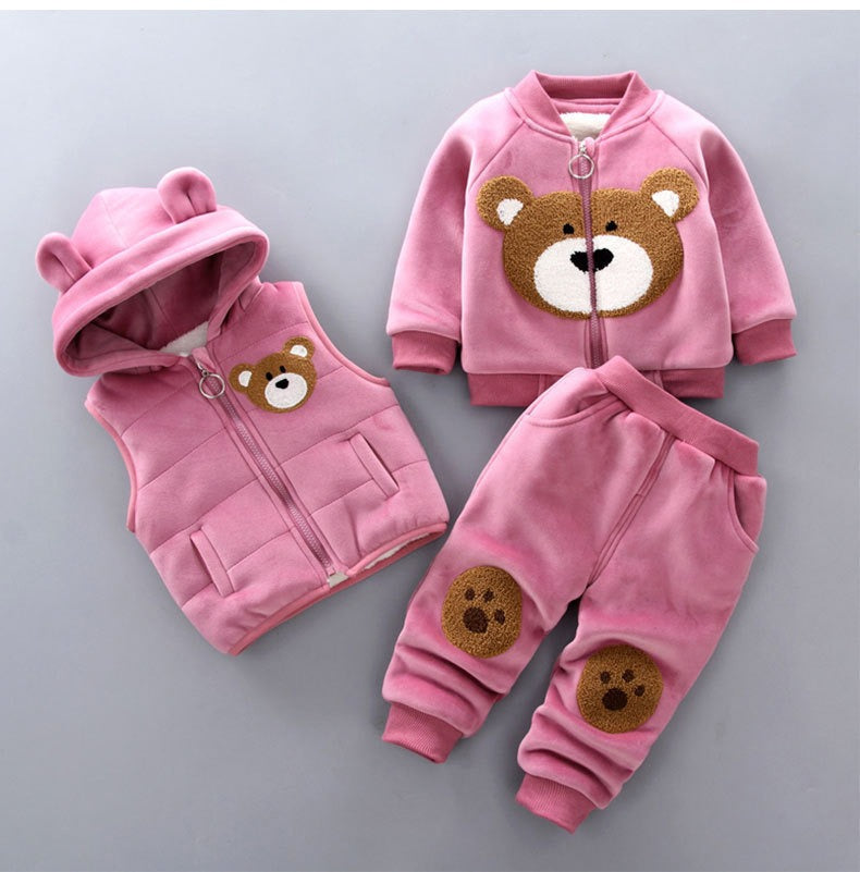 ENSEMBLE 3 PIECES POUR ENFANTS FILLE ET GARCON DE 1 A3 ANS