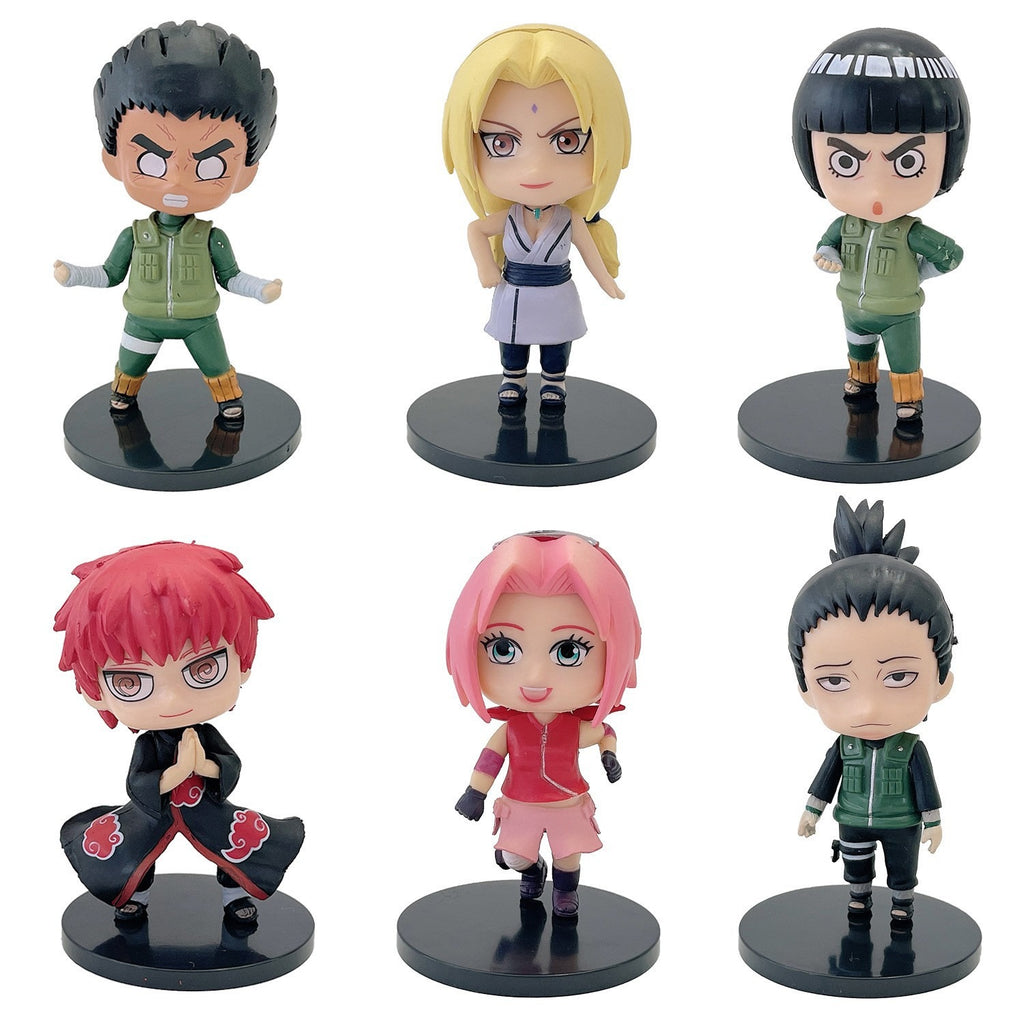 LOT DE 6 FIGURINESNARUTO DIFFERENTS MODELES