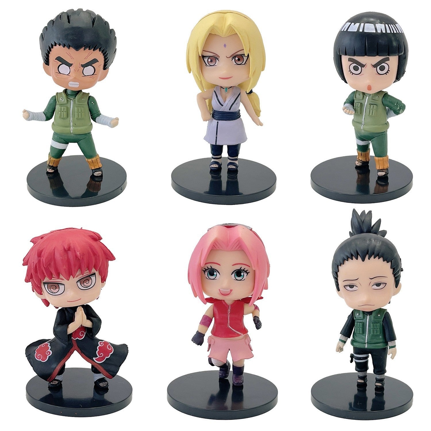 LOT DE 6 FIGURINESNARUTO DIFFERENTS MODELES