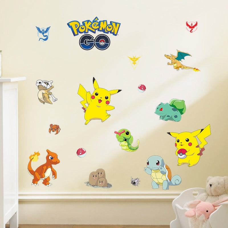 AUTOCOLLANT MURAL 3D PIKACHU