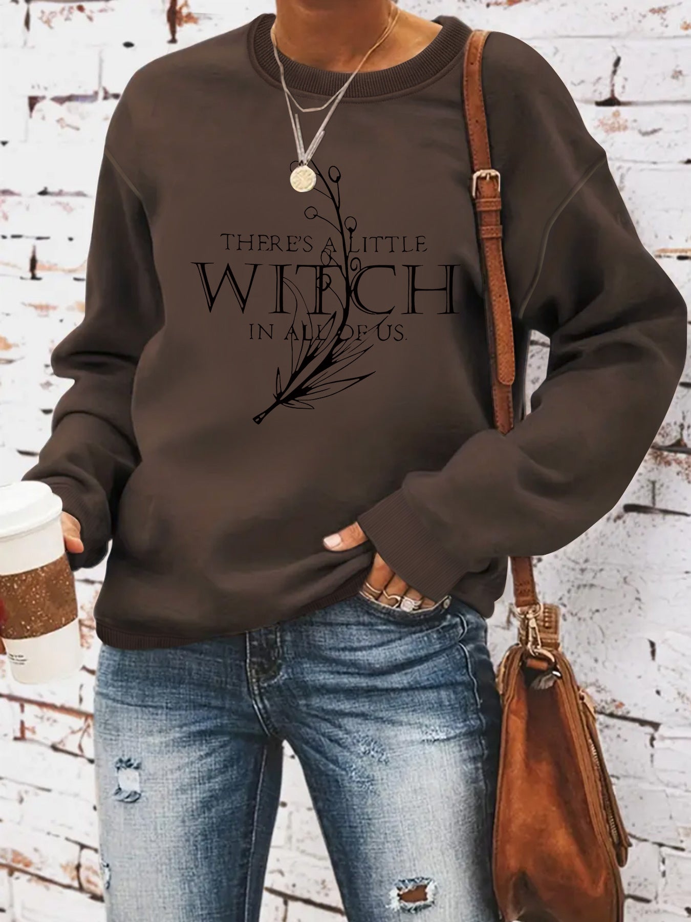 SWEAT COL ROND IMPRIME