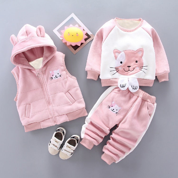 ENSEMBLE 3 PIECES POUR ENFANTS FILLE ET GARCON DE 1 A3 ANS