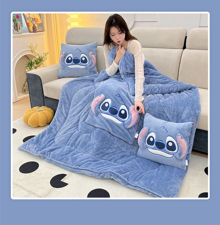PLAID EN PELUCHE PLUS OREILLER