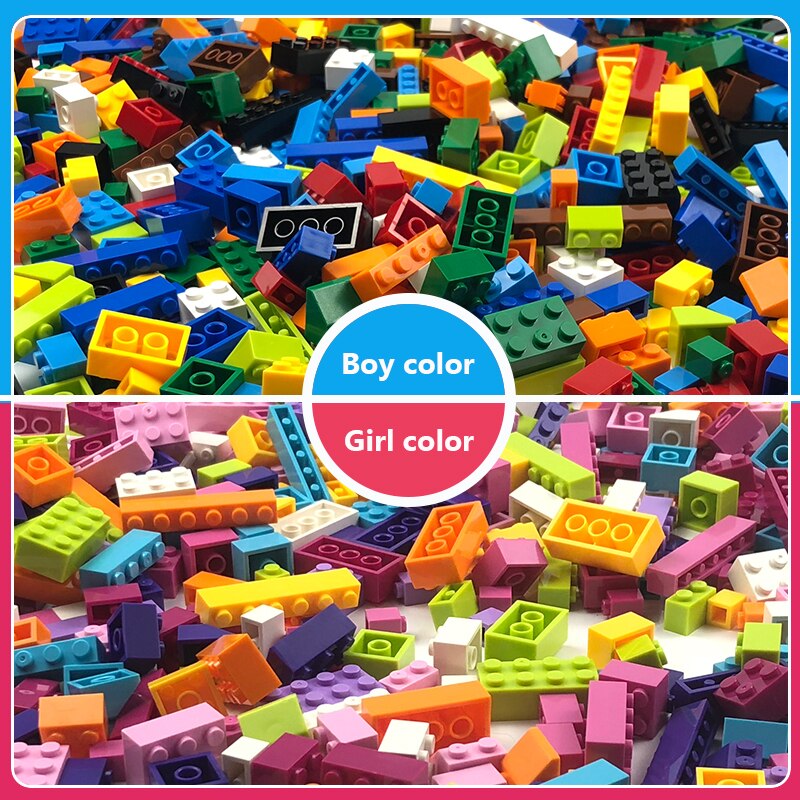 BLOCS DE CONSTRUCTION DIFFERENTES QUANTITES POUR GARCON ET FILLE