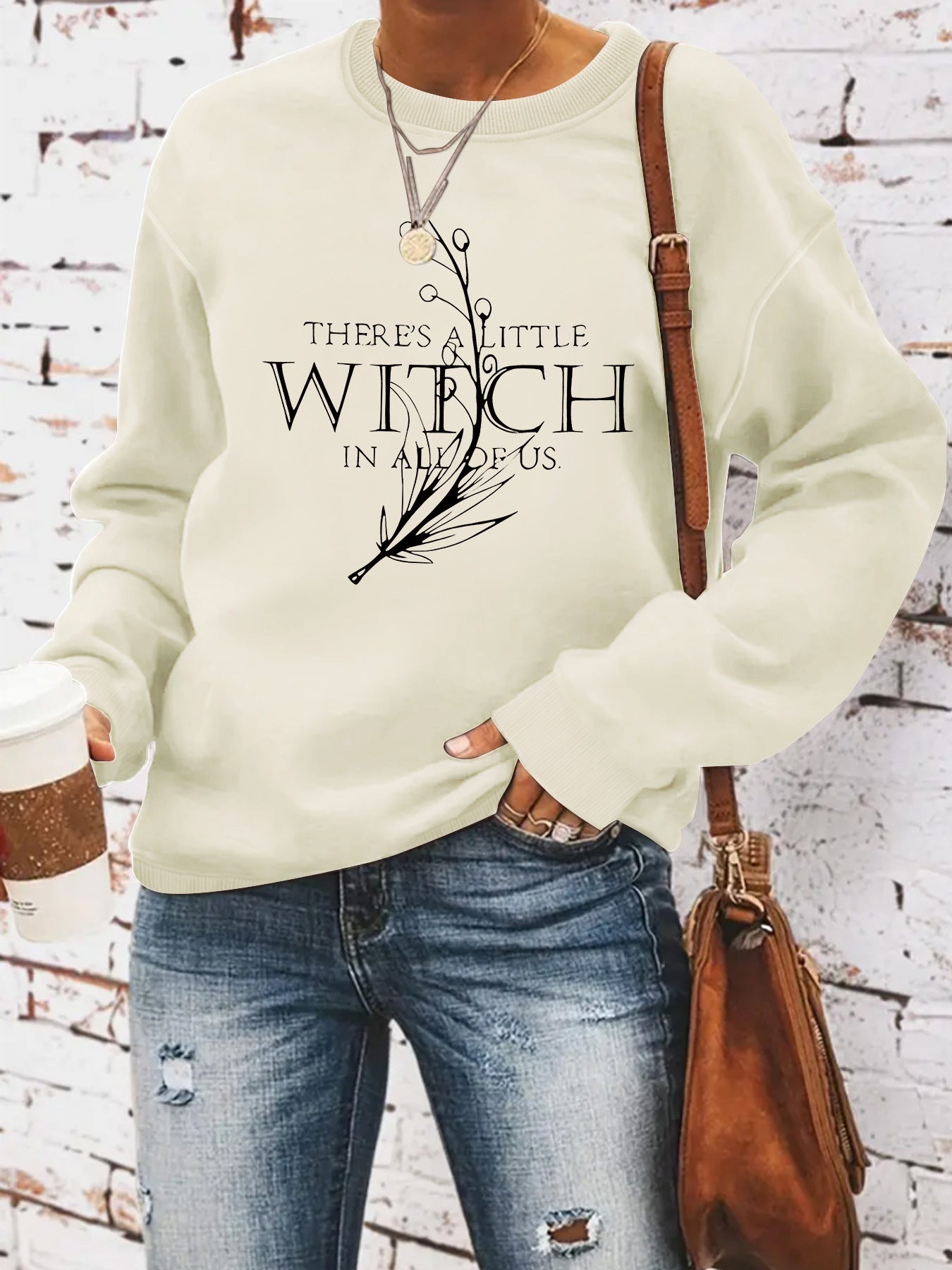 SWEAT COL ROND IMPRIME