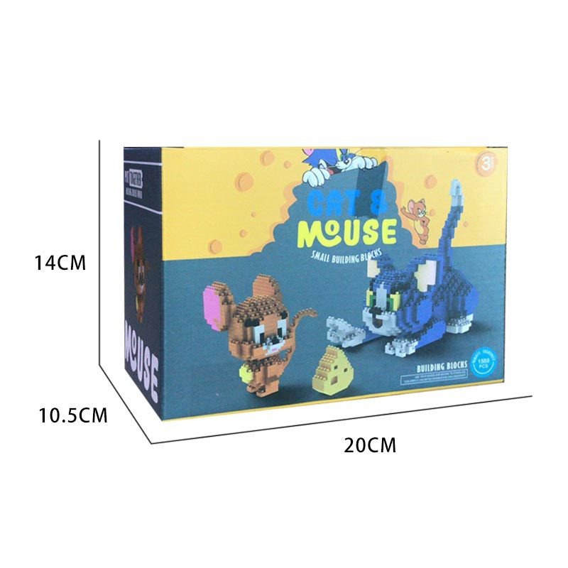 BLOCS DE CONSTRUCTION TOM ET JERRY  2 MODELES