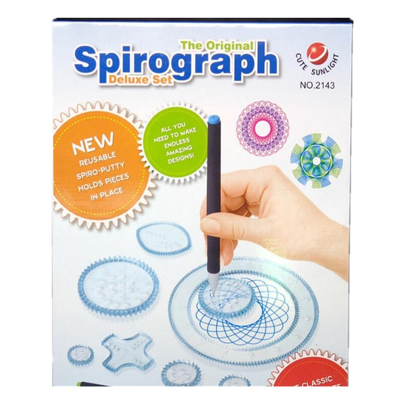 Spirographe 22 Pièces - Jeu de Dessin Créatif - Motifs Géométriques