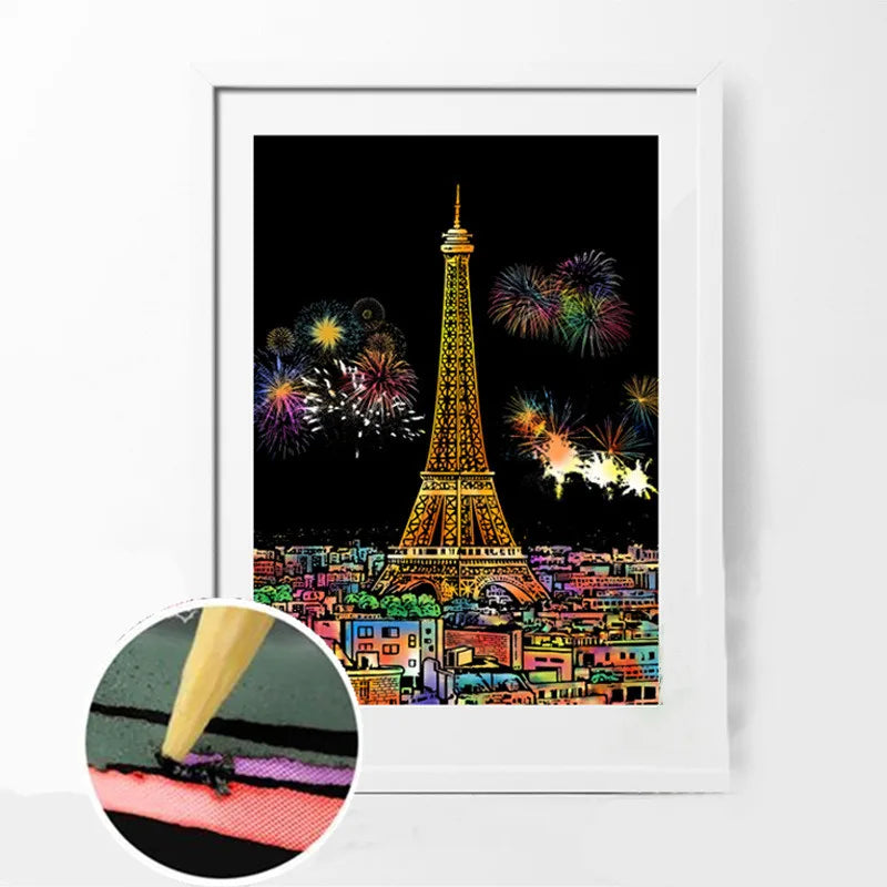 CARTES A GRATTER 4 pièces  et 4 différents modèles
