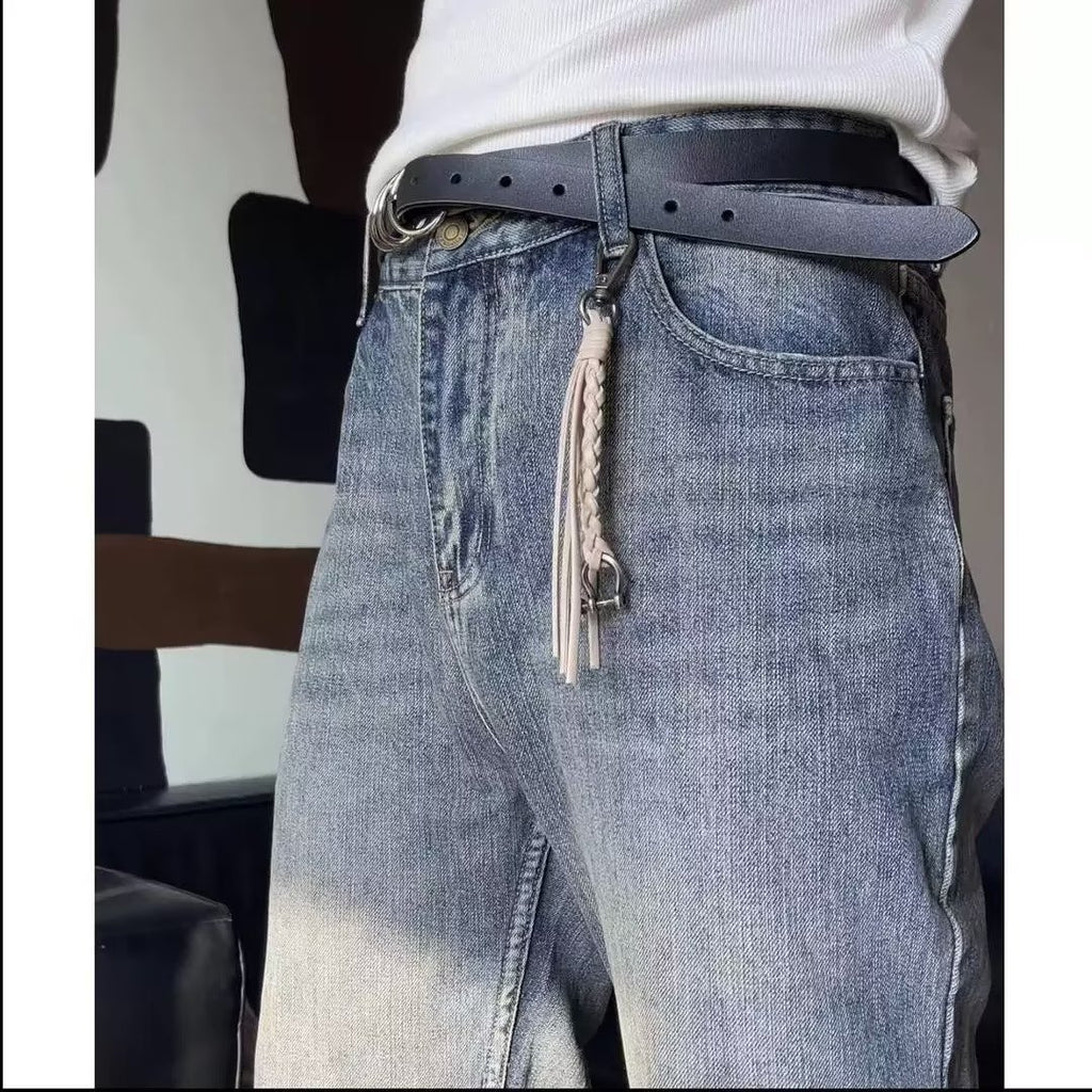 Jean Bootcut rétro américain pour hommes, jambe droite ample, beau pantalon tendance de printemps et d&#039;automne 2023