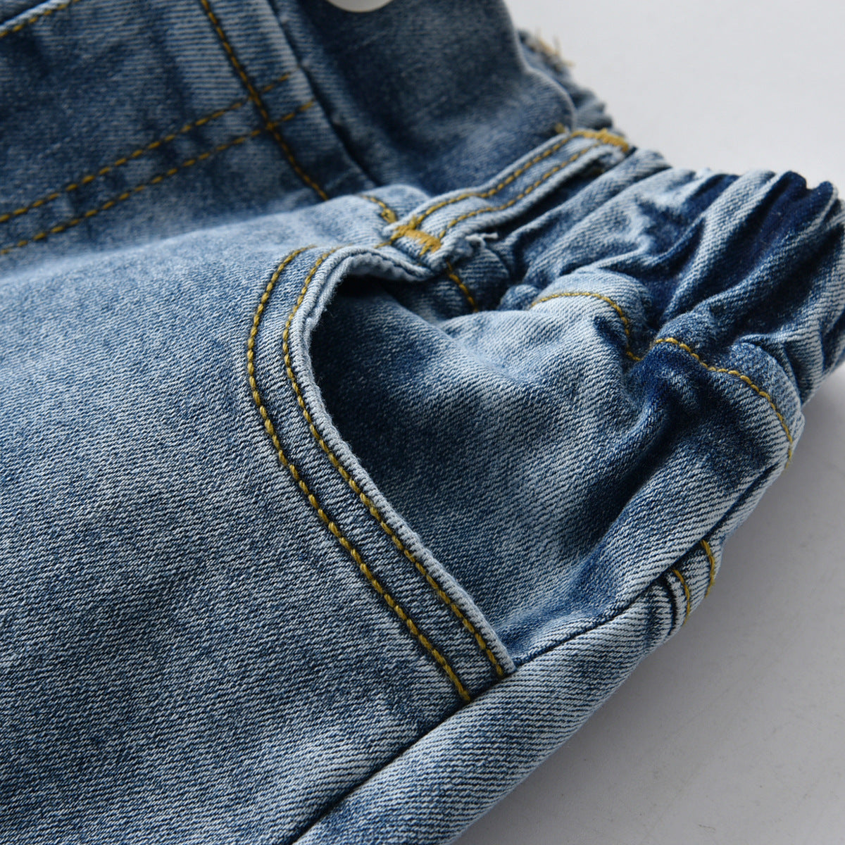 Ensemble sweat-shirt éléphant et pantalon en denim pour garçon