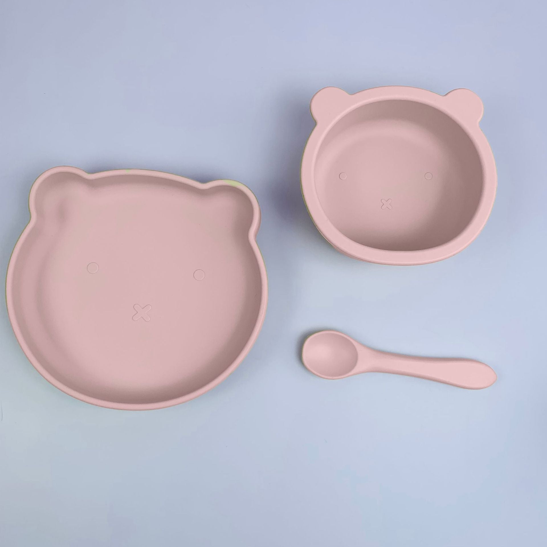 Vaisselle d&#039;alimentation pour bébé Ensemble de 3 pièces en silicone