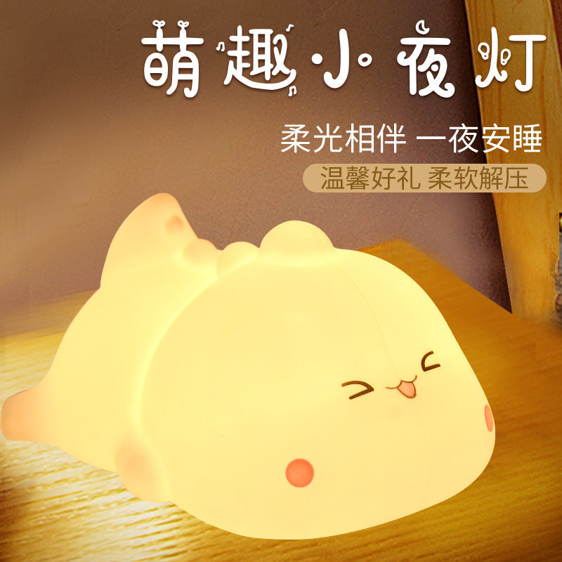 Lampe à claquette en Silicone, veilleuse d&#039;ambiance, lampe de sommeil pour chambre à coucher, alimentation de bébé, cadeau d&#039;anniversaire pour filles