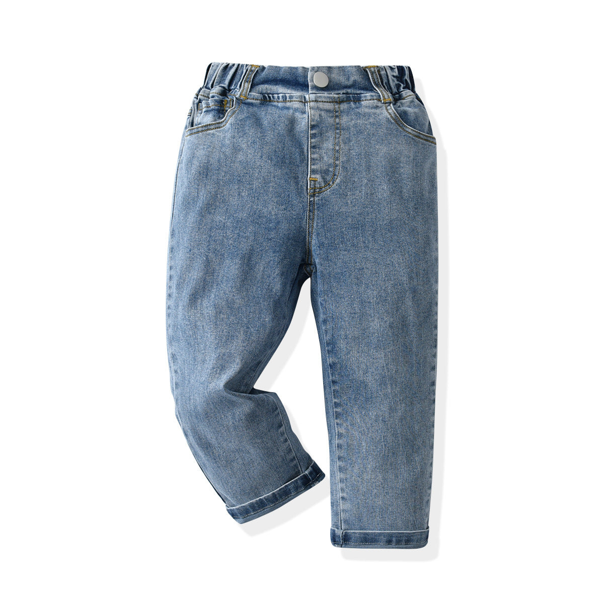 Ensemble sweat-shirt éléphant et pantalon en denim pour garçon