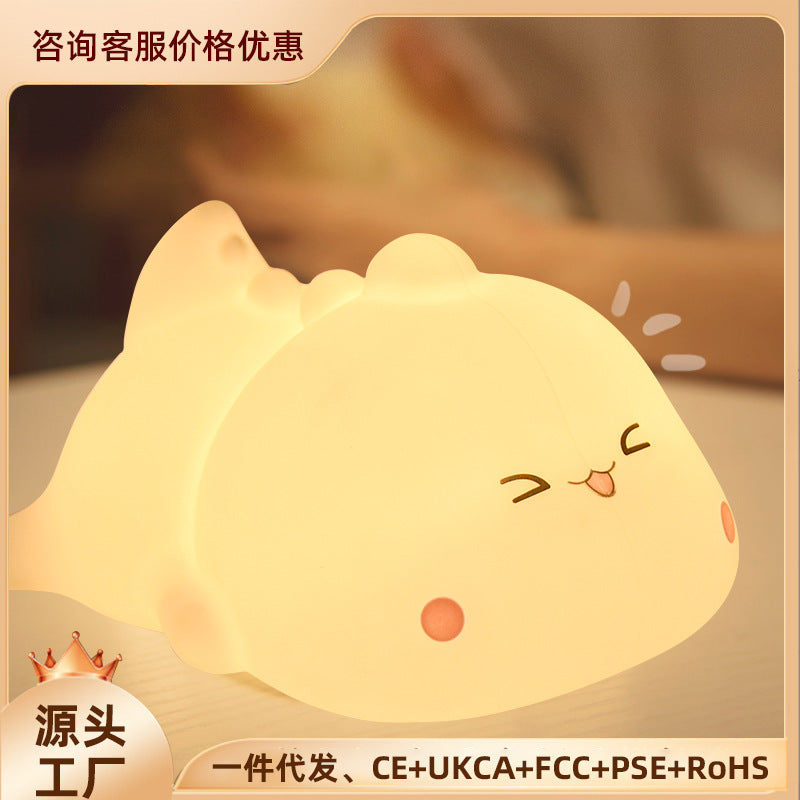 Lampe à claquette en Silicone, veilleuse d&#039;ambiance, lampe de sommeil pour chambre à coucher, alimentation de bébé, cadeau d&#039;anniversaire pour filles